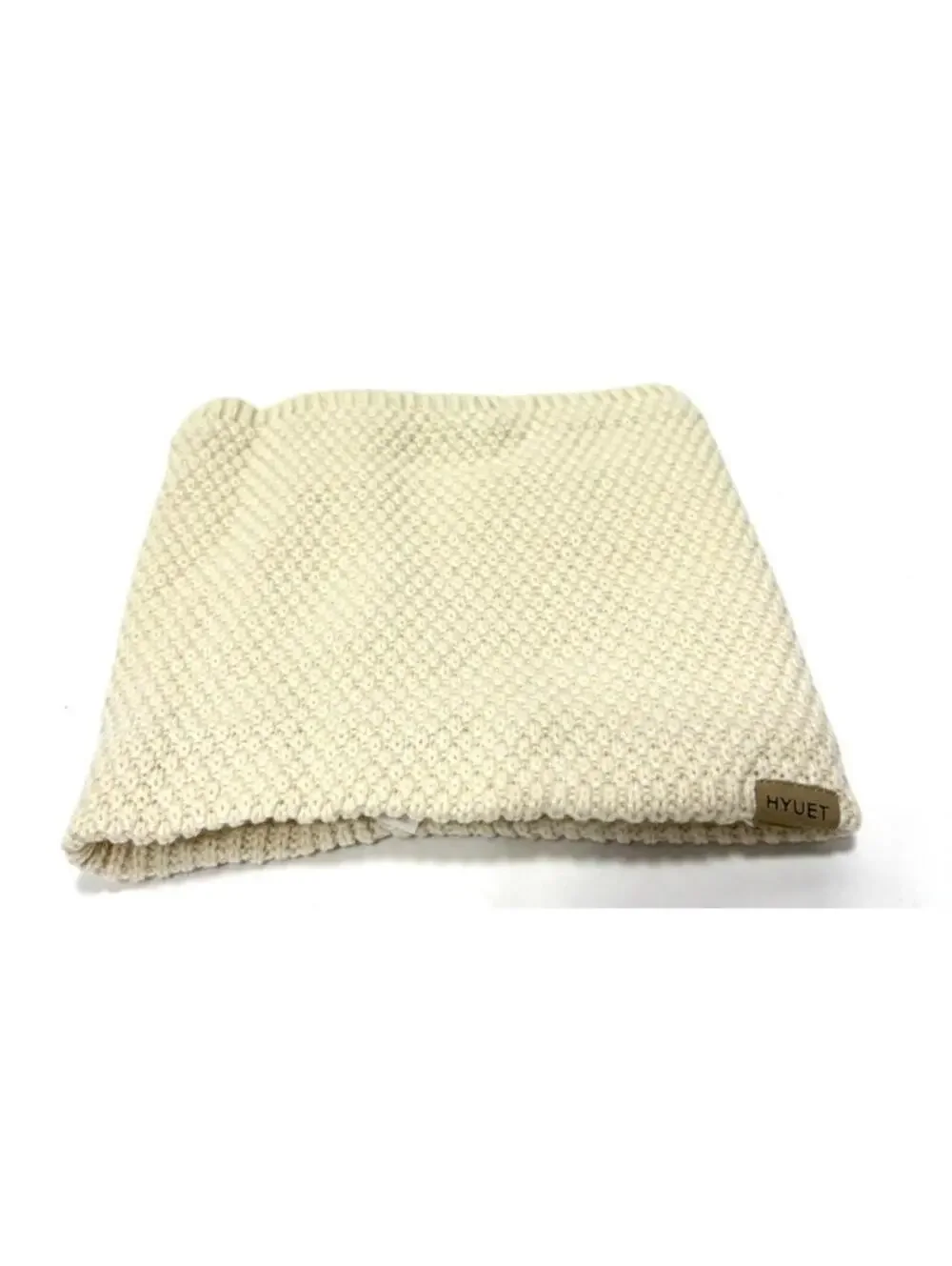 Fleece Neck Warmer Snood Scarf Thick Winter Thermal Unisex Men Women Beige NEW